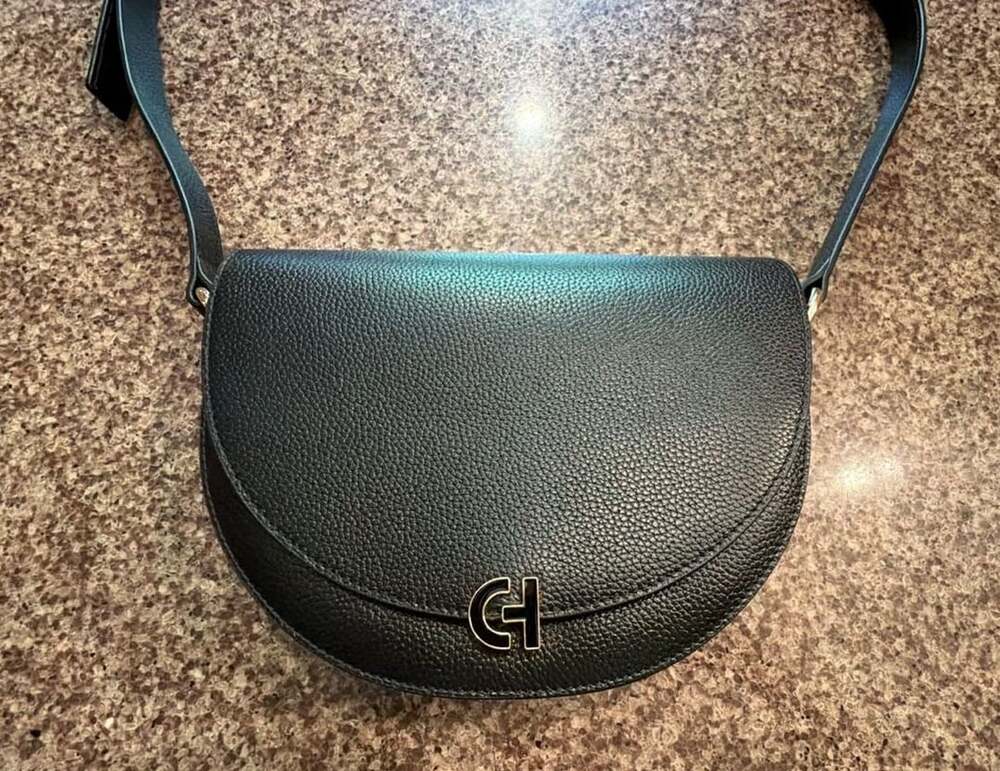 Cole Haan Evie Saddle Bag Black